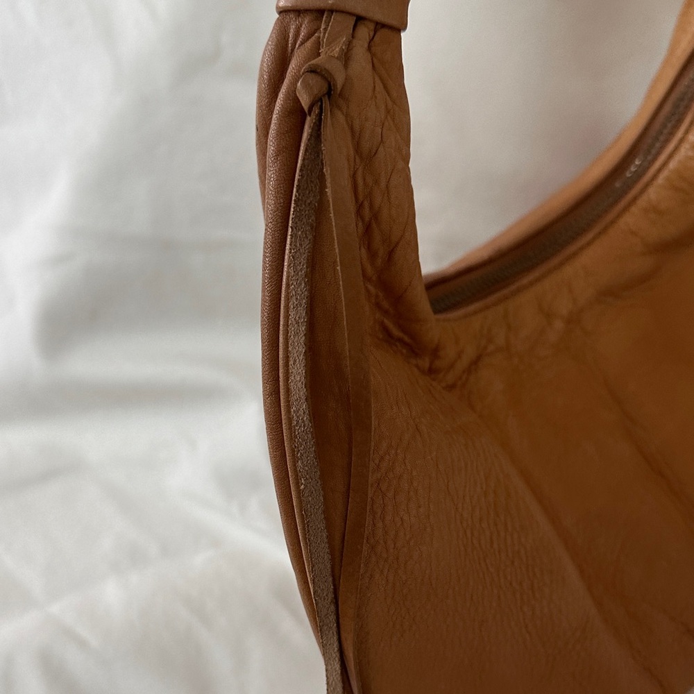 Sigrid Olsen Cognac Brown Leather Hobo with Tassel Accent - Picture 11 of 16